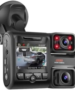 Dash Camera–2 Camera 4K 2160P WiFi Car DVR GPS Logger IMX323 Sensor Dual Lens Night Vision Dash Cam Rearview Lens 3 Channel Recorder(Color:D30H No GPS-Size:128G) 2