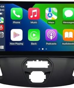 Dash Camera-RONGJI-Radio for Ford Transit 2013-2019 Stereo Upgrade Dash Kit Car GPS Navigation-2+32GB 9″ IPS Touch Screen Head Unit with Car-Play & Android Auto/SWC/Rear View