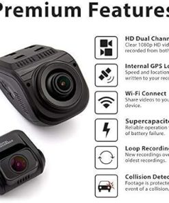 Dash Camera-REXING-Rexing V1P Pro Dual 1080p Full HD Front and Rear 170° Wide Angle Wi-Fi Car Dash Cam with Built-in GPS Logger- Supercapacitor 2