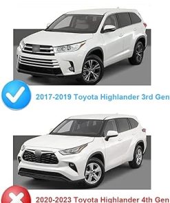 Dash Camera-FITCAMX-Fitcamx Front 2K and Rear 1080P Dash Cam Suitable for Toyota Highlander 2017 2018 2019 LE Limited L XLE Platinum (Gen3)- OEM Look 2