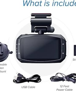 Dash Camera-WheelWitness-Dash Cam for Trucks and Uber Drivers – HD PRO MKII Super Wide Lens Captures More – iOS Android App – Nightvision – Sony Sensor & Capacitor by WheelWitness 2