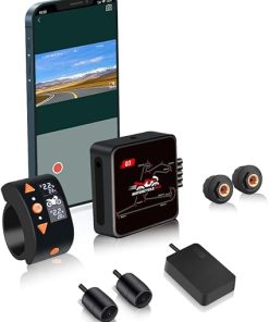 Dash Camera-VSYSTO-VSYSTO Super Mini 2CH Motorbike Dash Cam Q3 for Motorcycle Front & Rear 1080P Video and Audio Recording Camera DVR System with TPMS Parking Mode GPS Tracker Dash Camera-VSYSTO-VSYSTO Super Mini 2CH Motorbike Dash Cam Q3 for Motorcycle Front & Rear 1080P Video and Audio Recording Camera DVR System with TPMS Parking Mode GPS Tracker