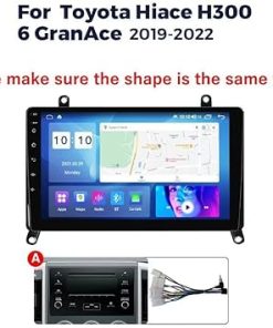 Dash Camera-RONGJI-Radio for Toyota Hiace H300 6 GranAce 2019 2020 2021 2022 Stereo Upgrade Dash Kit Car GPS Navigation-2+32GB 9″ IPS Touch Screen Head Unit with Car-Play & Android Auto/SWC/Rear View 2
