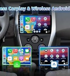 Dash Camera-ZHNN-Android 13 Car Radio Stereo Compatible with Nissan Versa Sedan 2015-2019- 10 Inch Android 2+64GB Car Stereo Support Carplay/Android Auto MirrorLink 2
