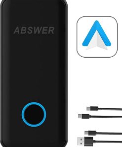 Dash Camera-ABSWER-Wireless Android Auto Adapter for 2016-2022 Cars Equipped with Wired Android Auto- AA Dongle Convert The Car Wired Android Auto to Wireless Android Auto