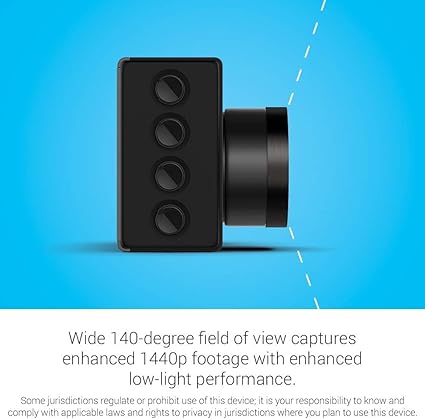 Dash Camera-Garmin-Garmin Dash Cam 56- Wide 140-Degree Field of View In 1440P HD 3 Dash Camera-Garmin-Garmin Dash Cam 56- Wide 140-Degree Field of View In 1440P HD - Image 3
