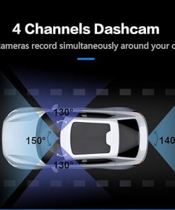 Dash Camera-VuePro-4 Channel Dash Cam- 360 Dash Camera FHD 1080P x 4 Dash Cam Front and Rear 2