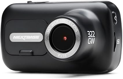 Dash Camera-NEXT BASE-Nextbase 322GW Dash Cam Mini with APP- Full 1080p/60fps HD Recording in Car Camera- 6 Lane Wide Front View- Wi-fi GPS Bluetooth- Parking Mode- Night Vision- Loop Records- Polarizing Filter Compatible Dash Camera-NEXT BASE-Nextbase 322GW Dash Cam Mini with APP- Full 1080p/60fps HD Recording in Car Camera- 6 Lane Wide Front View- Wi-fi GPS Bluetooth- Parking Mode- Night Vision- Loop Records- Polarizing Filter Compatible