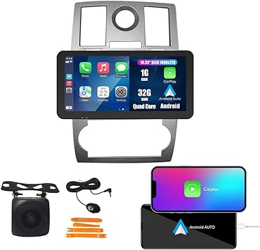 Dash Camera-KUNFINE-Kunfine Car CarPlay Android Auto Navigation Stereo GPS Radio Reverse Camera Display 10.33″ QLED Touchscreen Headunit Tablet Pad Media Player For Chrysler 300C 2005-2007- if Applicable Quad Core 1G+32G Dash Camera-KUNFINE-Kunfine Car CarPlay Android Auto Navigation Stereo GPS Radio Reverse Camera Display 10.33" QLED Touchscreen Headunit Tablet Pad Media Player For Chrysler 300C 2005-2007- if Applicable Quad Core 1G+32G