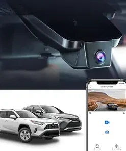 Dash Camera-FITCAMX-Fitcamx 4K Dash Cam Suitable for Toyota RAV4 2019-2021 LE Limited Premium XLE TRD Hybrid & RAV4 Prime 2021-2024 (Model A/No Vent Hole)- OEM Look 2