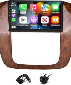 Dash Camera-Hiolpen-Double Din Car Stereo Android 13 for GMC Yukon for Chevy Tahoe Suburban 07-12 CarPlay Radio Stereo GPS 2+32G 2