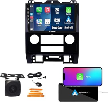 Dash Camera-KUNFINE-Kunfine Car CarPlay Android Auto Navigation Stereo GPS Radio Display 9″ IPS Touchscreen Headunit Tablet Pad Media Player for Ford Escape & for Mazda Tribute 2007-2012- if Applicable Quad Core 2G+32G Dash Camera-KUNFINE-Kunfine Car CarPlay Android Auto Navigation Stereo GPS Radio Display 9" IPS Touchscreen Headunit Tablet Pad Media Player for Ford Escape & for Mazda Tribute 2007-2012- if Applicable Quad Core 2G+32G