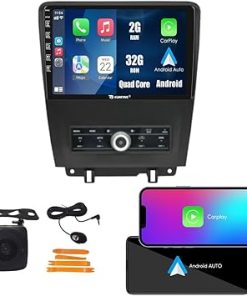 Dash Camera-KUNFINE-Kunfine Car CarPlay Android Auto Navigation Stereo GPS Radio Reverse Camera Display 10″ IPS Touchscreen Headunit Tablet Pad Media Player for Ford Mustang 2010-2014 at- if Applicable Quad Core 2G+32G