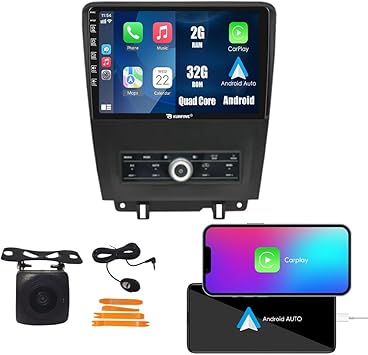Dash Camera-KUNFINE-Kunfine Car CarPlay Android Auto Navigation Stereo GPS Radio Reverse Camera Display 10″ IPS Touchscreen Headunit Tablet Pad Media Player for Ford Mustang 2010-2014 at- if Applicable Quad Core 2G+32G Dash Camera-KUNFINE-Kunfine Car CarPlay Android Auto Navigation Stereo GPS Radio Reverse Camera Display 10" IPS Touchscreen Headunit Tablet Pad Media Player for Ford Mustang 2010-2014 at- if Applicable Quad Core 2G+32G