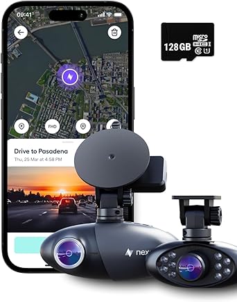 Dash Camera-Nexar-Nexar Pro Dual Dash Cam – 1 Year Nexar App Subscription Included – Unlimited Cloud Storage- Drive Recordings Dash Camera-Nexar-Nexar Pro Dual Dash Cam - 1 Year Nexar App Subscription Included - Unlimited Cloud Storage- Drive Recordings