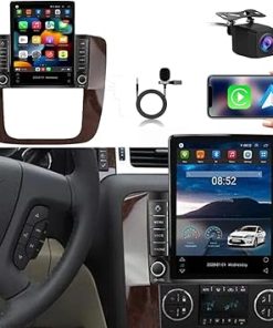 Dash Camera-Loddery-9.7 Inch Android 13 Car Stereo Radio for Chevrolet GMC 2007 2008 2009 2010 2011 2012 2013 2014 with Wireless Carplay/Android Auto Double Din GPS Navigation BT WiFi Camera【2+32G】