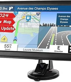 Dash Camera-MRSXWPY-GPS Navigation for Car Truck – Navigation System 9 Inchs Touchscreen Navigator with 2024 US/CA/MX Maps- Free Lifetime Map Updates