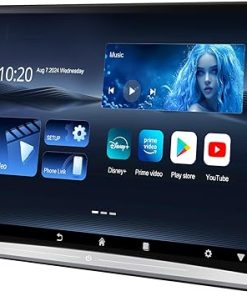 Dash Camera-AINAVI-13.3Inch Android 11 Car Tablet TV- Car Headrest Monitor Touchscreen Support 5G WiFi Wireless Phone Mirror Link Airplay HDMI Bluetooth USB SD Car Video Player (13.3″ 2G Ram+32G ROM(1*pc))