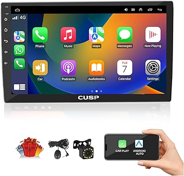 Dash Camera-CUSP-CUSP 10.1 Inch Android Car Stereo Radio Universal Double Din Wireless Apple Carplay & Android Auto in-Dash Kit GPS Bluetooth Multimedia Player Head Unit (10.1 Inch 4G+64G+Car Play & Android Auto) Dash Camera-CUSP-CUSP 10.1 Inch Android Car Stereo Radio Universal Double Din Wireless Apple Carplay & Android Auto in-Dash Kit GPS Bluetooth Multimedia Player Head Unit (10.1 Inch 4G+64G+Car Play & Android Auto)