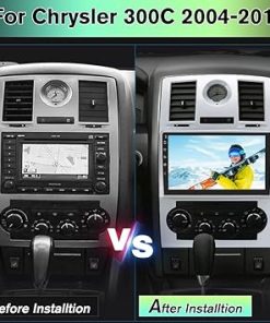 Dash Camera-AWESAFE-Car Radio Stereo Andriod 13 for Chrysler 300C 2004-2011 with GPS Navigation Apple CarPlay Andriod Auto 2