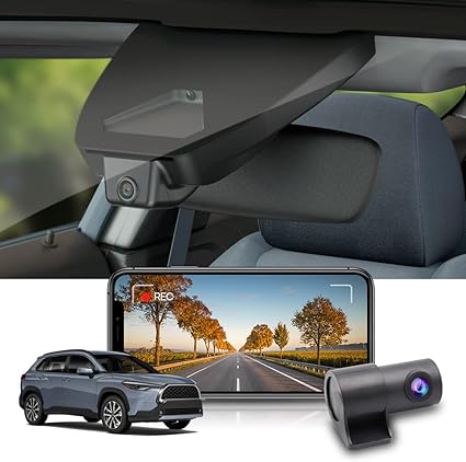 Dash Camera-FITCAMX-Fitcamx 4K Dual Dash Cam Suitable for Toyota Corolla Cross 2023 2024 LE L XLE- Integrated OEM Style 3 Dash Camera-FITCAMX-Fitcamx 4K Dual Dash Cam Suitable for Toyota Corolla Cross 2023 2024 LE L XLE- Integrated OEM Style - Image 3