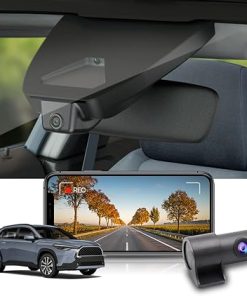 Dash Camera-FITCAMX-Fitcamx 4K Dual Dash Cam Suitable for Toyota Corolla Cross 2023 2024 LE L XLE- Integrated OEM Style