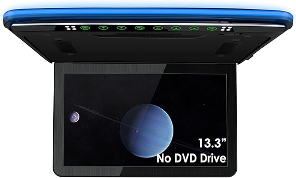 Dash Camera-XTRONS-XTRONS 1920×1080 13.3 inch Resolution FHD Screen Car Roof Monitor Flip Down Overhead Multimedia Car Ceiling Over Head Video Display with USB SD HDMI Port (No DVD Drive) Dash Camera-XTRONS-XTRONS 1920x1080 13.3 inch Resolution FHD Screen Car Roof Monitor Flip Down Overhead Multimedia Car Ceiling Over Head Video Display with USB SD HDMI Port (No DVD Drive)