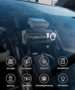 Dash Camera-FocuWay-Dash Cam Front Rear- IMX415 Sensor 4K 30fps/2K 60fps+1080p 2