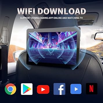Dash Camera-FOXRIT-10.1 inch 4G+32G One Android Headrest Video Players with WiFi 5GHz-Sync Screen Tablets Phone Mirror Car Back Seat TV Monitors 2 Dash Camera-FOXRIT-10.1 inch 4G+32G One Android Headrest Video Players with WiFi 5GHz-Sync Screen Tablets Phone Mirror Car Back Seat TV Monitors - Image 2
