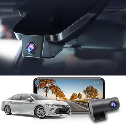 Dash Camera-FITCAMX-Fitcamx Front 2K and Rear 1080P Dash Cam Suitable for Toyota Avalon 2019 2020 2021 2022 Limited Touring XLE TRD XSE- OEM Style 3 Dash Camera-FITCAMX-Fitcamx Front 2K and Rear 1080P Dash Cam Suitable for Toyota Avalon 2019 2020 2021 2022 Limited Touring XLE TRD XSE- OEM Style - Image 3