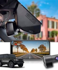 Dash Camera-FITCAMX-Fitcamx Front 2K+Rear 1080P Dash Cam for 2021-2024 Ford Bronco & Rapor (Not for Bronco Sport) HD2-14873- OEM Style Dash Camera-FITCAMX-Fitcamx Front 2K+Rear 1080P Dash Cam for 2021-2024 Ford Bronco & Rapor (Not for Bronco Sport) HD2-14873- OEM Style