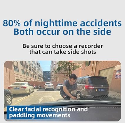 Dash Camera-WDHOICAR-4 Cameras 1080P Dash Cam 4 Lens 3 Inch IPS Screen Car Black Box WiFi APP Control G-Sensor Car Driving Video Recorder Free 128GB TF Card 2 Dash Camera-WDHOICAR-4 Cameras 1080P Dash Cam 4 Lens 3 Inch IPS Screen Car Black Box WiFi APP Control G-Sensor Car Driving Video Recorder Free 128GB TF Card - Image 2