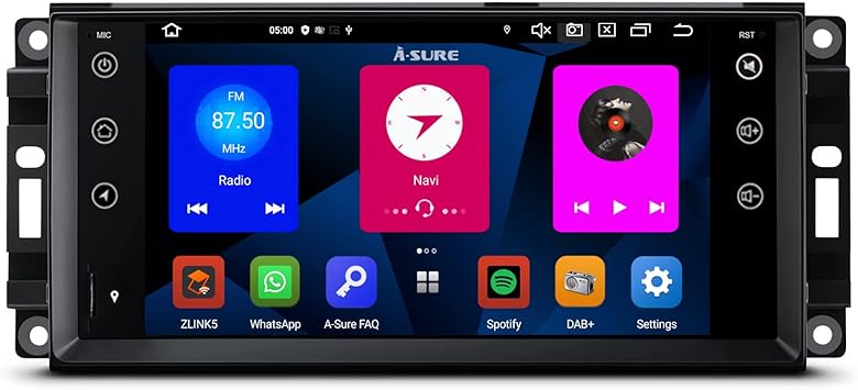 Dash Camera-ASURE-ASURE 7 inch Android 12 Car Stereo Radio for Grand Cherokee-Jeep Wrangler Dash Camera-ASURE-ASURE 7 inch Android 12 Car Stereo Radio for Grand Cherokee-Jeep Wrangler