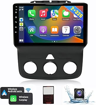 Dash Camera-Naifay-Naifay Android Car Stereo for Dodge RAM 1500 2500 3500 2013 2014 2015 2016 2017 2018 with Wireless Carplay Android Auto- 2+32G 9inch Touch Screen Car Radio Bluetooth with GPS/WiFi/SWC(for Manual A/C) Dash Camera-Naifay-Naifay Android Car Stereo for Dodge RAM 1500 2500 3500 2013 2014 2015 2016 2017 2018 with Wireless Carplay Android Auto- 2+32G 9inch Touch Screen Car Radio Bluetooth with GPS/WiFi/SWC(for Manual A/C)