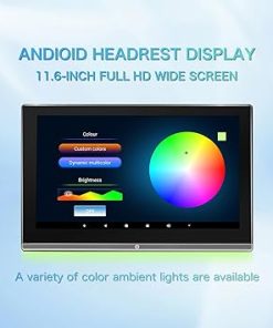 Dash Camera-YUZTTHL-11.6-inch Android 11 4K Portable car Rear-seat TV headrest Monitor Wireless mirroring Touch Screen Support for Mobile Phones and Tablet Video Player with WiFi/USB/HDMI/AV Input/Bluetooth/FM/Airplay 2