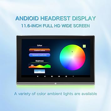 Dash Camera-YUZTTHL-11.6-inch Android 11 4K Portable car Rear-seat TV headrest Monitor Wireless mirroring Touch Screen Support for Mobile Phones and Tablet Video Player with WiFi/USB/HDMI/AV Input/Bluetooth/FM/Airplay 2 Dash Camera-YUZTTHL-11.6-inch Android 11 4K Portable car Rear-seat TV headrest Monitor Wireless mirroring Touch Screen Support for Mobile Phones and Tablet Video Player with WiFi/USB/HDMI/AV Input/Bluetooth/FM/Airplay - Image 2