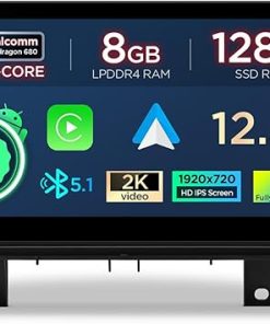 Dash Camera-XTRONS-XTRONS 12.3 Inch Qualcomm Snapdragon 680 Android 14 Car Stereo for BMW X1 F48 (from 2018) NBT EVO System- IPS Touch Screen 8+128GB Car Radio GPS Navigation for Car Support DVR TPMS Backup Camera