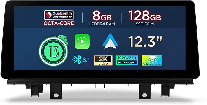 Dash Camera-XTRONS-XTRONS 12.3 Inch Qualcomm Snapdragon 680 Android 14 Car Stereo for BMW X1 F48 (from 2018) NBT EVO System- IPS Touch Screen 8+128GB Car Radio GPS Navigation for Car Support DVR TPMS Backup Camera Dash Camera-XTRONS-XTRONS 12.3 Inch Qualcomm Snapdragon 680 Android 14 Car Stereo for BMW X1 F48 (from 2018) NBT EVO System- IPS Touch Screen 8+128GB Car Radio GPS Navigation for Car Support DVR TPMS Backup Camera