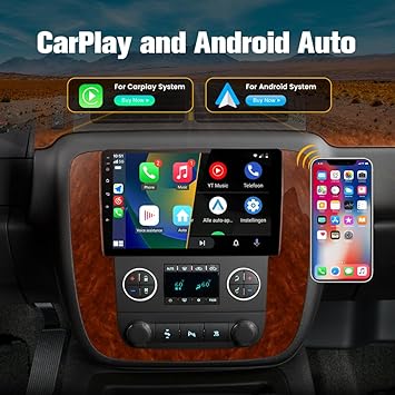 Dash Camera-AWESAFE-AWESAFE 2GB+32GB Android 13 Car Radio for GMC Yukon Chevrolet Chevy Silverado Tahoe Suburban 2007-2012 with Wireless Carplay Android Auto 9 inch Head Unit 3 Dash Camera-AWESAFE-AWESAFE 2GB+32GB Android 13 Car Radio for GMC Yukon Chevrolet Chevy Silverado Tahoe Suburban 2007-2012 with Wireless Carplay Android Auto 9 inch Head Unit - Image 3