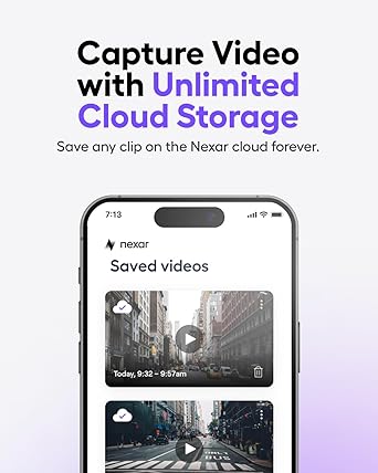 Dash Camera-Nexar-Nexar Pro Dual Dash Cam – 1 Year Nexar App Subscription Included – Unlimited Cloud Storage- Drive Recordings 2 Dash Camera-Nexar-Nexar Pro Dual Dash Cam - 1 Year Nexar App Subscription Included - Unlimited Cloud Storage- Drive Recordings - Image 2