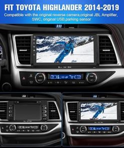 Dash Camera-j Junsun-Car Radio Stereo for Toyota Highlander 2014-2019 Built in Carplay/Android Auto-Android Head Unit 4G RAM 64GROM with WiFi GPS Navigation BT DSP 48-EQ SWC AM/FM Radio (No Backup Camera) 2