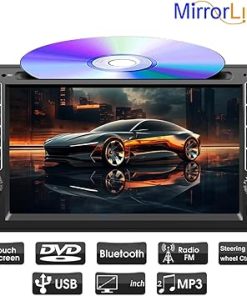 Dash Camera-Eaglerich-Car Radio with DVD/CD Player 6.5Inch HD Touch Screen Mirrorlink Car Stereo Bluetooth Handsfree USB SD AUX FM Support Steering Wheel Control Autoradio 2