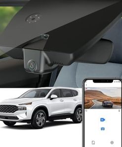 Dash Camera-FITCAMX-Fitcamx 4K Dash Cam Suitable for Hyundai Santa Fe 2021 2022 2023 (Part No#S2500) with Auto-Dimming- OEM Look