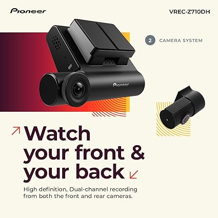 Dash Camera-Pioneer-Pioneer VREC-Z710DH – High-Definition Dash Cam- 4K Ultra HD Recording 2 Dash Camera-Pioneer-Pioneer VREC-Z710DH - High-Definition Dash Cam- 4K Ultra HD Recording - Image 2