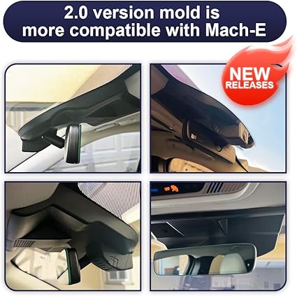 Dash Camera-FITCAMX-Fitcamx Front 2K+Rear 1080P Dash Cam for 2021-2025 Ford Mustang Mach-E GT Select Premium- Integrated OEM Look 2 Dash Camera-FITCAMX-Fitcamx Front 2K+Rear 1080P Dash Cam for 2021-2025 Ford Mustang Mach-E GT Select Premium- Integrated OEM Look - Image 2