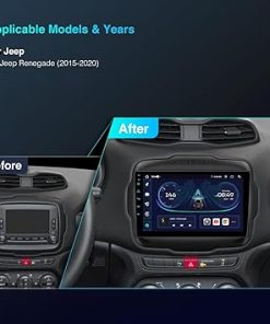 Dash Camera-XTRONS-XTRONS Android 13 Car Stereo for Jeep Renegade- 9 Inch Touch Screen GPS Navigation Bluetooth Head Unit Built-in DSP Car Auto Play Support 4G LTE OBD2 DVR TPMS Backup Camera 2