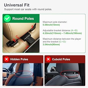 Dash Camera-XTRONS-XTRONS 14 Inch 4K Video Player – 4G+64G Android 11 Car TV Headrest Monitor Tablet for Back Seat with Wi-Fi and Bluetooth- 90° Rotatable IPS Touch Screen Support HDMI/Mirror Link/Gravity Sensing (2PCS) 2 Dash Camera-XTRONS-XTRONS 14 Inch 4K Video Player - 4G+64G Android 11 Car TV Headrest Monitor Tablet for Back Seat with Wi-Fi and Bluetooth- 90° Rotatable IPS Touch Screen Support HDMI/Mirror Link/Gravity Sensing (2PCS) - Image 2