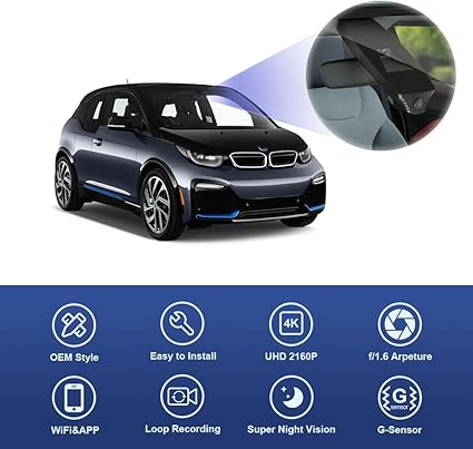 Dash Camera-FITCAMX-Fitcamx 4K Dash Cam Suitable for BMW i3 94Ah 120Ah 2018-2021 HD2-D9508 (Length 26cm)- OEM Look 3 Dash Camera-FITCAMX-Fitcamx 4K Dash Cam Suitable for BMW i3 94Ah 120Ah 2018-2021 HD2-D9508 (Length 26cm)- OEM Look - Image 3
