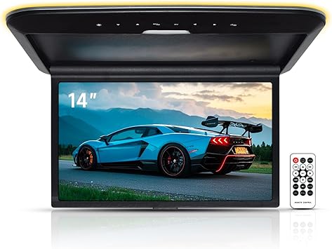Dash Camera-Generic-14 inch MP5 Ceiling Mounted high Definition Monitor Supports HDMI TF USB AV1 AV2 Video Input and Output as Well as FM Trans Dash Camera-Generic-14 inch MP5 Ceiling Mounted high Definition Monitor Supports HDMI TF USB AV1 AV2 Video Input and Output as Well as FM Trans