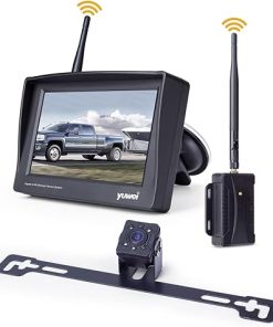 Dash Camera-yuwei-Wireless Backup Camera System with 4.3 inch Split Screen- IP69K Waterproof Wireless Rear View Camera with Night Vision Dash Camera-yuwei-Wireless Backup Camera System with 4.3 inch Split Screen- IP69K Waterproof Wireless Rear View Camera with Night Vision